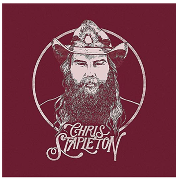 Album Cover for Chris Stapleton showing his face as a pencil sketch