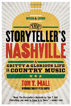 Book cover of the storyteller's nashville with words overplayed on a guitar icon